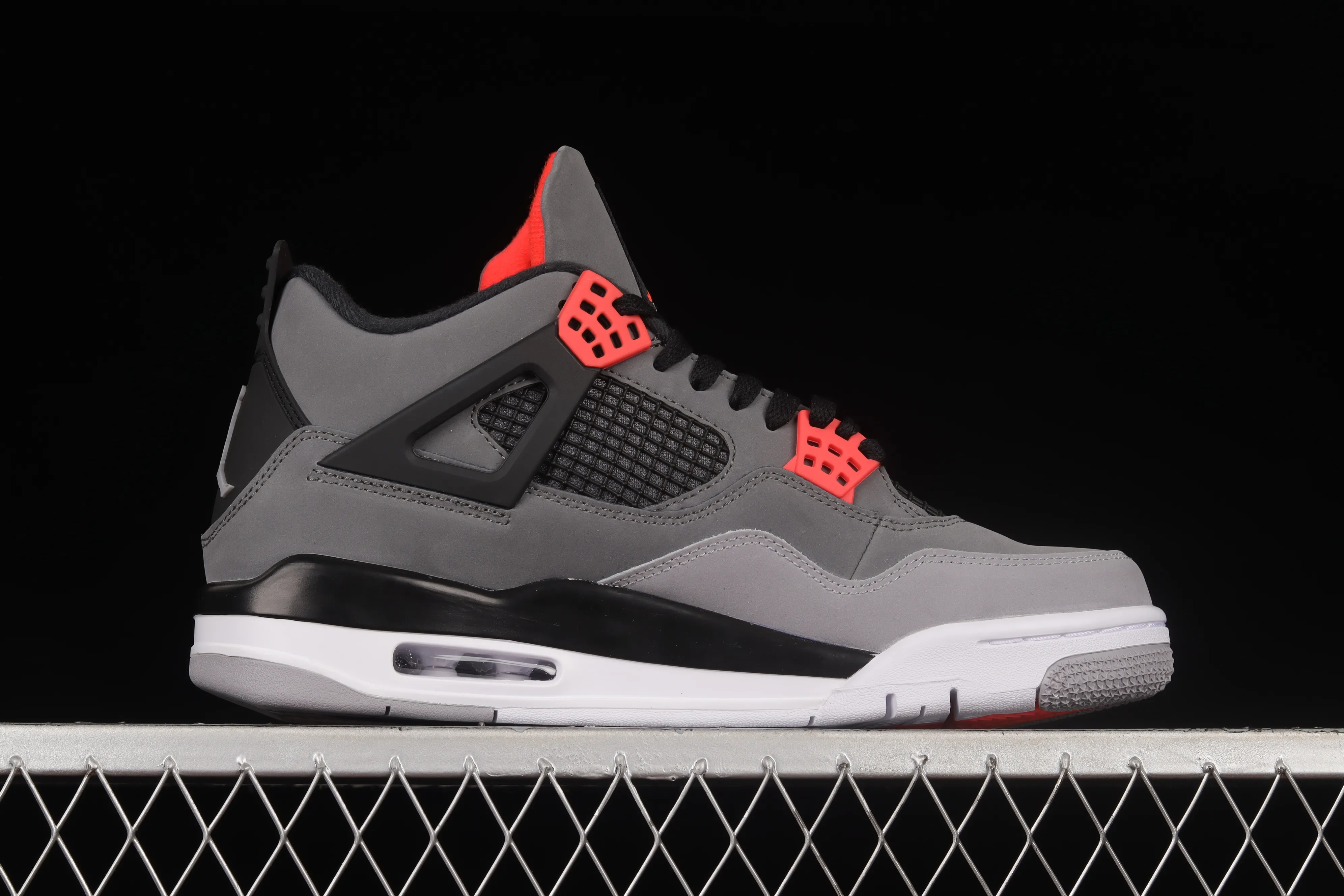 All categories Air Jordan Jordan series basketball shoes Air Jordan 4 foreign trade version Air Jordan 4 Retro "Infrared" AJ4 Joe 4 black gray infrared DH6927-061